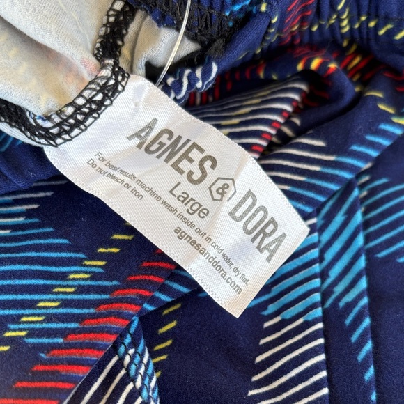 Agnes & Dora Navy and Multicolor Patterned Legging Bundle. NWT - Picture 2 of 5